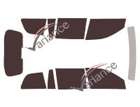 Kit film teinté Mitsubishi Zinger 5 portes (2005 - 2013) Kit film teinté Mitsubishi Zinger 5 portes (2005 - 2013)