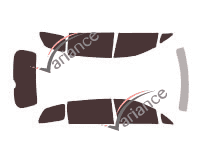 Toyota Previa (3) 5-door (2006 - 2019) tinted film kit Toyota Previa (3) 5-door (2006 - 2019) tinted film kit