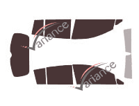 Nissan Tiida 5-door tinted film kit (2004 - 2015) Nissan Tiida 5-door tinted film kit (2004 - 2015)