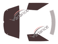 Tinted film kit Chevrolet Corvette (4) C4 Coupe 3 portes (1984 - 1996) Tinted film kit Chevrolet Corvette (4) C4 Coupe 3 portes (1984 - 1996)