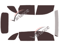 Suzuki Grand Vitara (3) XL7 5-door (2006 - 2018) tinted film kit Suzuki Grand Vitara (3) XL7 5-door (2006 - 2018) tinted film kit