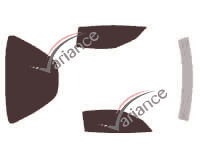 Tinted film kit Chevrolet Corvette (6) C6 Coupe 3 portes (2005 - 2013) Tinted film kit Chevrolet Corvette (6) C6 Coupe 3 portes (2005 - 2013)