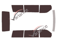 Kit film teinté Mercedes-Benz Vito / EQV (1) 5 portes (1996 - 2003) Kit film teinté Mercedes-Benz Vito / EQV (1) 5 portes (1996 - 2003)