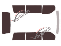 Tinted film kit Mercedes-Benz V-Class / EQV (1) 5-door (1996 - 2003) Tinted film kit Mercedes-Benz V-Class / EQV (1) 5-door (1996 - 2003)