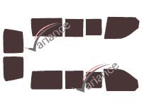 Volkswagen Transporter T5 (5) Short 5-door (2003 - 2015) tinted film kit Volkswagen Transporter T5 (5) Short 5-door (2003 - 2015) tinted film kit