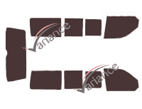 Volkswagen Transporter T5 (5) Short 4-door (2003 - 2015) tinted film kit Volkswagen Transporter T5 (5) Short 4-door (2003 - 2015) tinted film kit