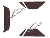 Chevrolet El Camino Pick-up 2 door tinted film kit (1978 - 1987)