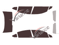 Tinted film kit Citroën C5 (2) Sedan 4 doors (2008 - 2018) Tinted film kit Citroën C5 (2) Sedan 4 doors (2008 - 2018)