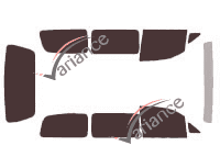 Hyundai Satellite (1) 5-door short (1997 - 2007) tinted film kit Hyundai Satellite (1) 5-door short (1997 - 2007) tinted film kit