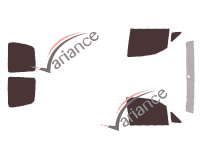 Tinted film kit Hyundai H1 (1) Utility 4 doors (1997 - 2007) Tinted film kit Hyundai H1 (1) Utility 4 doors (1997 - 2007)