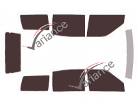 Nissan Terrano (2) 5-door tinted film kit (1993 - 2006) Nissan Terrano (2) 5-door tinted film kit (1993 - 2006)