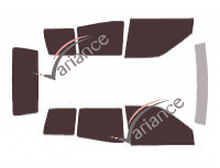 Nissan Terrano (2) 3-door tinted film kit (1993 - 2006) Nissan Terrano (2) 3-door tinted film kit (1993 - 2006)