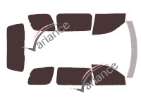 Pontiac Montana (2) SV6 5-door (2005 - 2009) tinted film kit