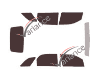 Pontiac Torrent 5-door tinted film kit (2005 - 2009) Pontiac Torrent 5-door tinted film kit (2005 - 2009)