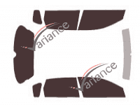 Tinted film kit Honda Civic (7) 5 doors (2001 - 2006) Tinted film kit Honda Civic (7) 5 doors (2001 - 2006)