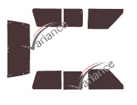 Nissan Patrol 3 door Sliding Glass Tinted Film Kit (1980 - 1997) Nissan Patrol 3 door Sliding Glass Tinted Film Kit (1980 - 1997)