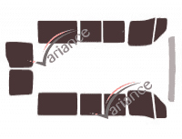 Tinted film kit Opel Movano (1) Short 5-door (1997 - 2009) Tinted film kit Opel Movano (1) Short 5-door (1997 - 2009)