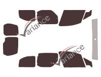 Tinted film kit Peugeot Partner (2) 6 doors (2008 - 2018) Tinted film kit Peugeot Partner (2) 6 doors (2008 - 2018)