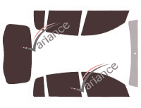 Tinted film kit Renault Sandero (1) 5 doors (2008 - 2013) Tinted film kit Renault Sandero (1) 5 doors (2008 - 2013)