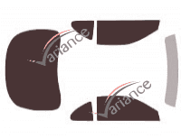 Toyota Celica (5) 3 doors (1989 - 1993) tinted film kit Toyota Celica (5) 3 doors (1989 - 1993) tinted film kit