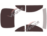 Toyota Celica (6) 3-door (1993 - 1999) tinted film kit Toyota Celica (6) 3-door (1993 - 1999) tinted film kit