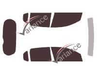 Chevrolet Kalos-Aveo (1) 5-door (2002 - 2011) tinted film kit Chevrolet Kalos-Aveo (1) 5-door (2002 - 2011) tinted film kit