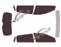 Toyota Matrix 5-door tinted film kit (2008 - 2014) Toyota Matrix 5-door tinted film kit (2008 - 2014)