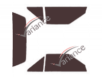 Toyota MR2 (1) 2-door Coupe (1985 - 1989) tinted film kit Toyota MR2 (1) 2-door Coupe (1985 - 1989) tinted film kit