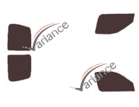 Toyota Hiace tinted film kit (4) 5 door van (1995 - 2006) Toyota Hiace tinted film kit (4) 5 door van (1995 - 2006)