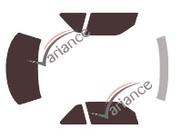 Chevrolet Lumina (1) coupé 2 porte (1989 - 1994) kit pellicola colorata Chevrolet Lumina (1) coupé 2 porte (1989 - 1994) kit pellicola colorata