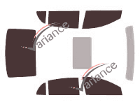 Chevrolet Malibu (7) 4-door sedan (2008 - 2012) tinted film kit Chevrolet Malibu (7) 4-door sedan (2008 - 2012) tinted film kit