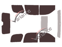 Chevrolet Tahoe (3) Short 5-door (2007 - 2014) tinted film kit Chevrolet Tahoe (3) Short 5-door (2007 - 2014) tinted film kit