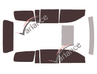 Kit de láminas tintadas para Chrysler Aspen 5 puertas (2006 - 2009)