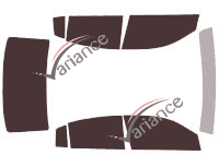 Chrysler Sebring Tinted Film Kit (2) 4-door sedan (2007 - 2010) Chrysler Sebring Tinted Film Kit (2) 4-door sedan (2007 - 2010)