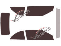 Chrysler Sebring (3) 2-door convertible (2007 - 2010) tinted film kit Chrysler Sebring (3) 2-door convertible (2007 - 2010) tinted film kit