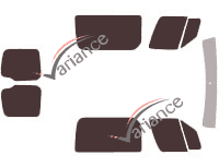 Kit film teinté Dodge Sprinter Cabine Approfondie 5 portes (2007 - 2009) Kit film teinté Dodge Sprinter Cabine Approfondie 5 portes (2007 - 2009)