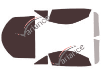 Kit de láminas tintadas Ferrari F 599 Coupé 2 puertas (2006 - 2012) Kit de láminas tintadas Ferrari F 599 Coupé 2 puertas (2006 - 2012)