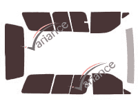 Ford Aerostar 5 door tinted film kit (1990 - 1998) Ford Aerostar 5 door tinted film kit (1990 - 1998)
