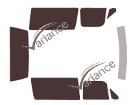 Ford Bronco (3) 3-door (1979 - 1986) tinted film kit Ford Bronco (3) 3-door (1979 - 1986) tinted film kit