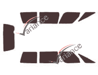 Chevrolet Lumina (1) furgone 5 porte (1989 - 1996) kit pellicola colorata Chevrolet Lumina (1) furgone 5 porte (1989 - 1996) kit pellicola colorata