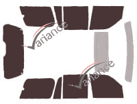 Ford Expedition (3) 5-door short (2007 - 2017) tinted film kit Ford Expedition (3) 5-door short (2007 - 2017) tinted film kit