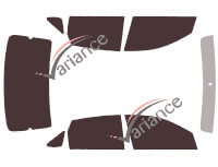 Ford Focus tinted film kit (2) 4-door sedan (2005 - 2011) Ford Focus tinted film kit (2) 4-door sedan (2005 - 2011)