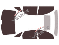 Tinted film kit Ford Taurus (5) Sedan 4 doors (2007 - 2010) Tinted film kit Ford Taurus (5) Sedan 4 doors (2007 - 2010)