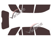 Tinted film kit Ford Taurus (4) X 5-door (2004 - 2009) Tinted film kit Ford Taurus (4) X 5-door (2004 - 2009)