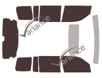 Honda Pilot (2) 5-door (2008 - 2015) tinted film kit Honda Pilot (2) 5-door (2008 - 2015) tinted film kit