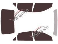 Tinted film kit Hyundai Elantra (4) Sedan 4 doors (2007 - 2011) Tinted film kit Hyundai Elantra (4) Sedan 4 doors (2007 - 2011)