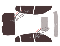 Infiniti G (3) 35 4-door sedan (2003 - 2007) tinted film kit Infiniti G (3) 35 4-door sedan (2003 - 2007) tinted film kit