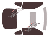 Infiniti G (3) 35 2-door Coupe (2002 - 2007) tinted film kit Infiniti G (3) 35 2-door Coupe (2002 - 2007) tinted film kit