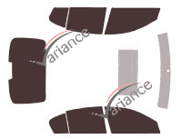 Infiniti G (4) 35-37 4-door sedan (2007 - 2015) tinted film kit Infiniti G (4) 35-37 4-door sedan (2007 - 2015) tinted film kit