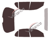 Tönungsfolien-Kit Infiniti J 30 Limousine 4-türig (1992 - 1997) Tönungsfolien-Kit Infiniti J 30 Limousine 4-türig (1992 - 1997)